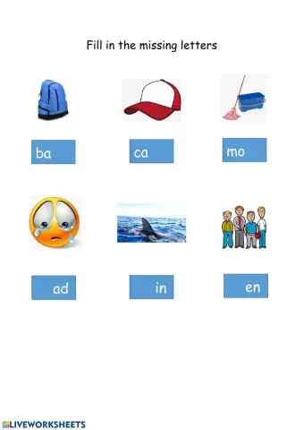 fill in missing letters