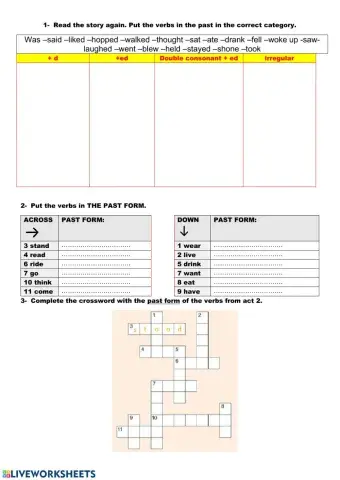 Past simple practice + WB p80