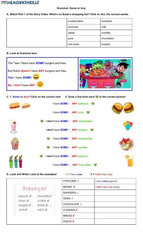 Grammar: some or any