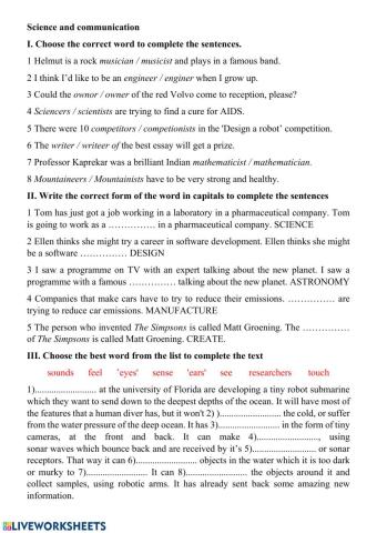 Vocabulary - Science - Unit 8 Act B1