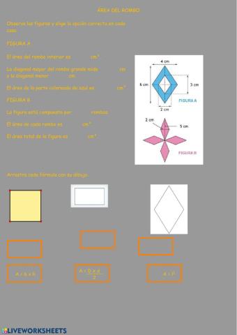 Área del rombo