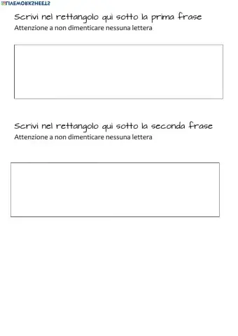 Scrivi le frasi in corsivo 3