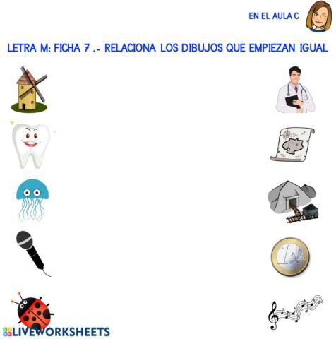 Letra m: ficha 7