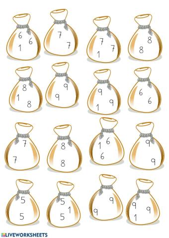 Sacos de paco de dobles