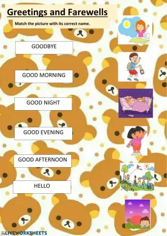 Greetings and Farewells