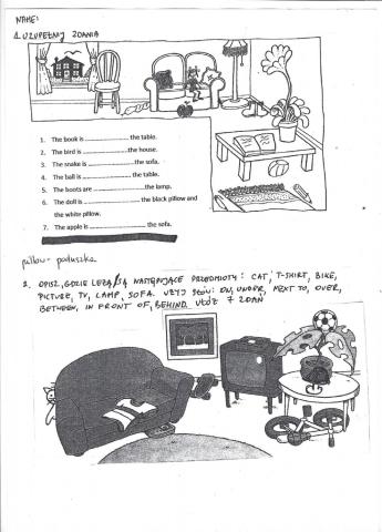 Prepositions of place