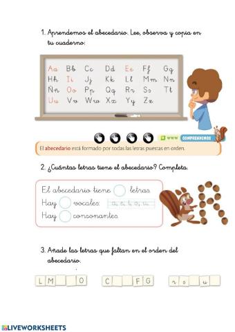 Conozco el abecedario