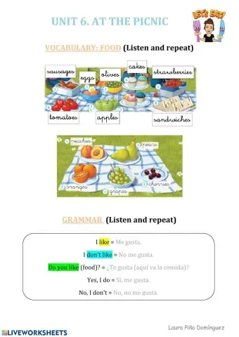 Unit 6. At the picnic