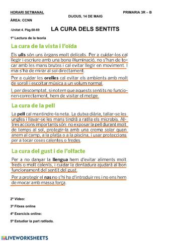 La cura dels sentits