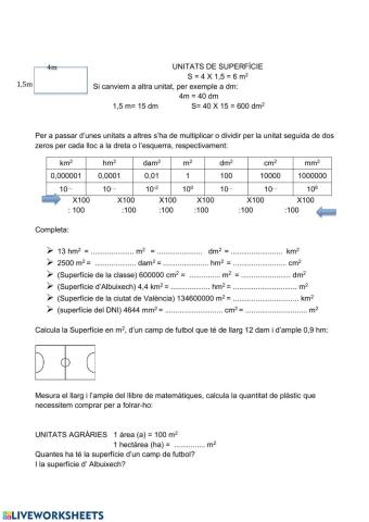 Unitats de superfície