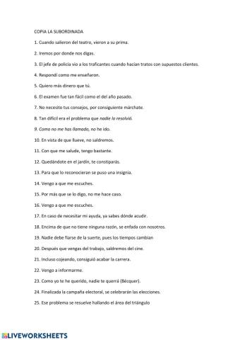 Subordinadas adverbiales