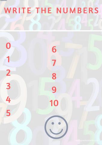 Numbers 0-10