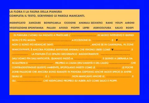 Pianura flora fauna