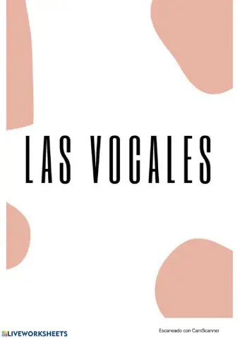 Las vocales