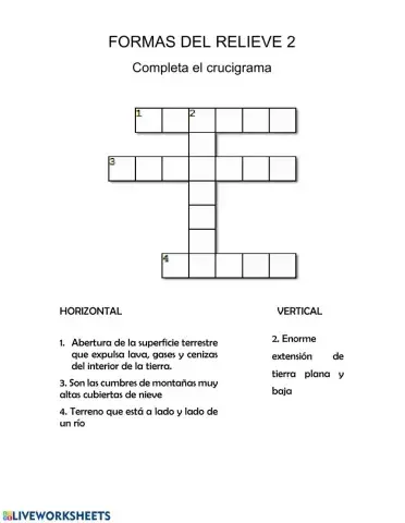 Formas del relieve 2