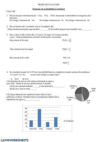 Elementede probabilitati si statistica