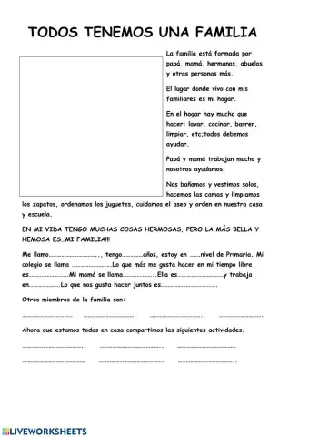 Todos tenemos una familia