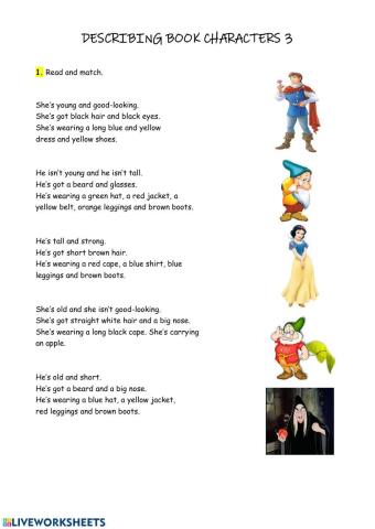 Describing characters 3