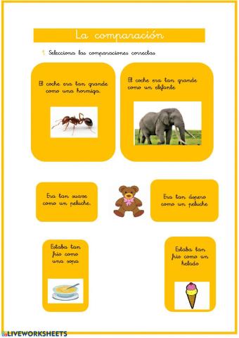 La comparación