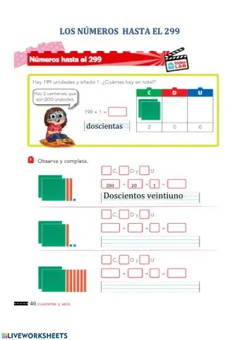 Números hasta 299