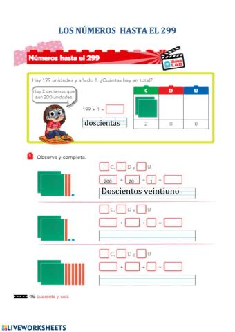 Números hasta 299