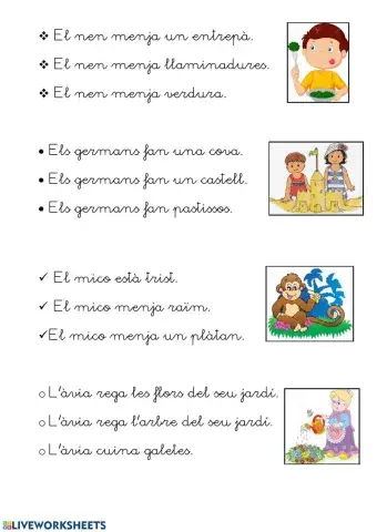 Comprensió de frases