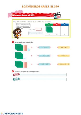 Números hasta 399