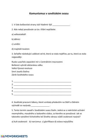 Komunismus v Sovětském svazu