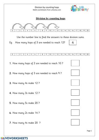 Division worksheet year 2 (SK CBN 1)