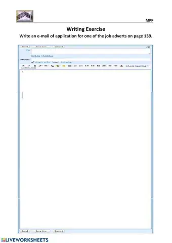 Writing: A Formal Email-job application