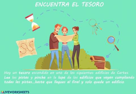 Sigue las pistas y encuentra el tesoro