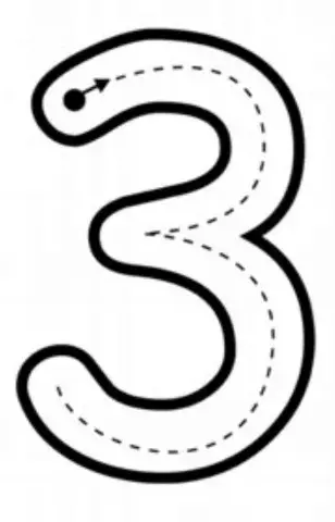 Trazo del número 3