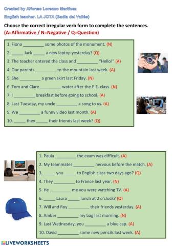 Irregular verbs 2