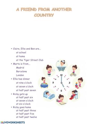 A friend from another country