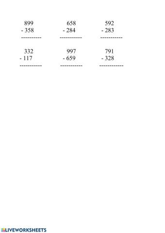 Lahutamine üleminekuga