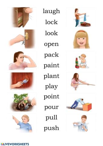 Verbs with pictures