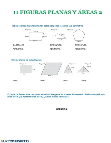 Figuras planas. Áreas tema 11-2