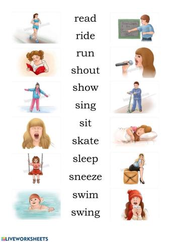 Verbs with pictures