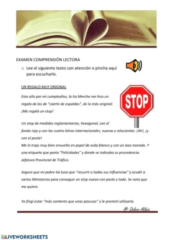 Comprensión: un regalo muy original