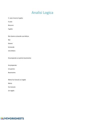 Analisi logica