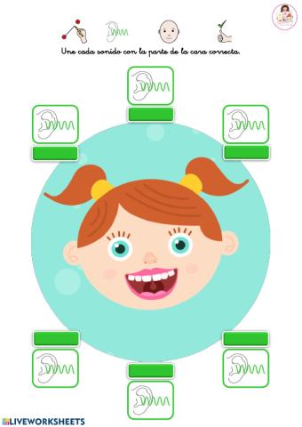 Une las partes de la cara