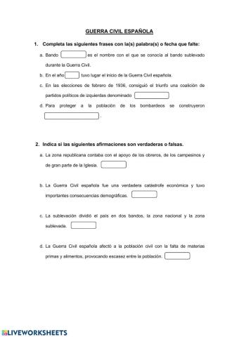 La guerra civil española