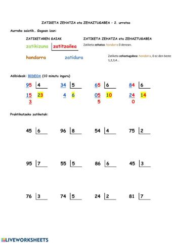 ZATIKETAK Hastapena II
