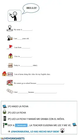 Presentación en inglés