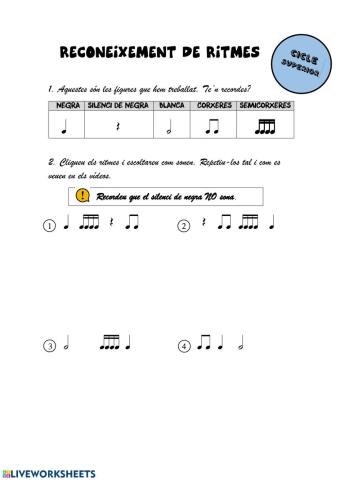 Reconeixement de ritmes CS