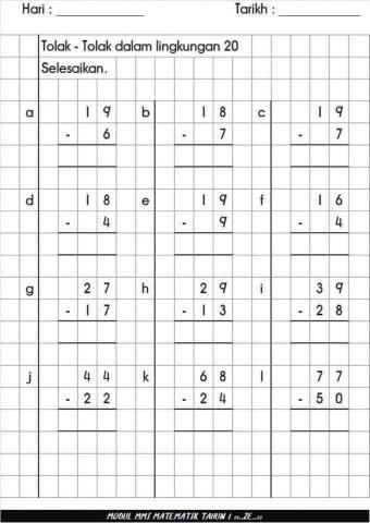 Operasi Tolak Dalam Lingkungan 20