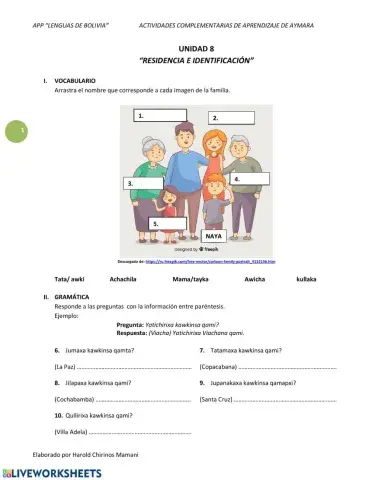 Información Personal: Residencia, identificación