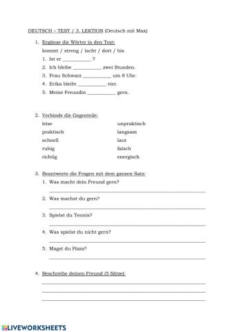 Test- 3. Lektion