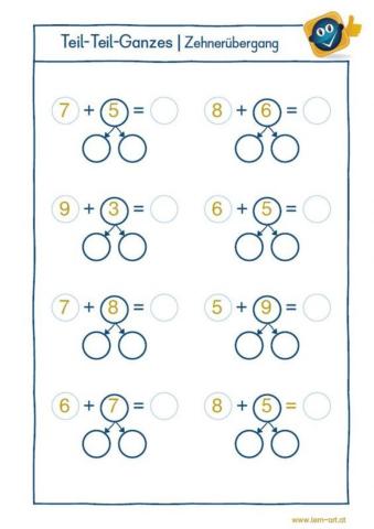 Събиране и изваждане до 20 с преминаване
