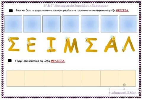 Μέλισσα - Σύνθεση λέξης